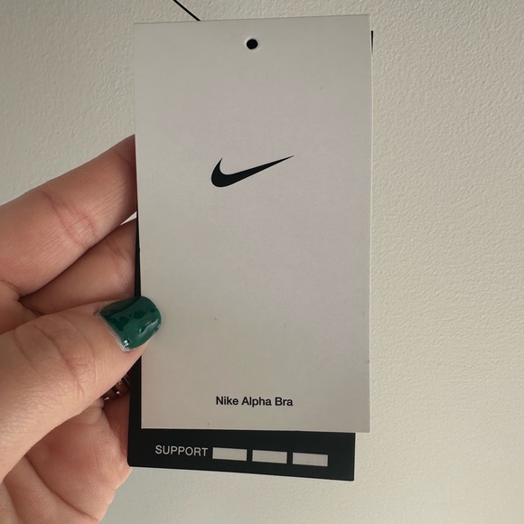 NWT Nike Alpha Bra High Support Black Size L (A-B cup size) - Picture 6 of 10